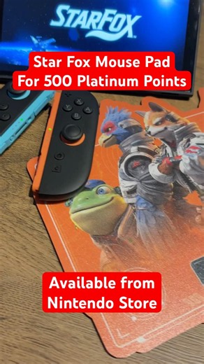 Star Fox Mouse Pad for 500 Platinum Points (+ £1.99 Poatage)? Yes Please! #starfox #nintendoswitch2