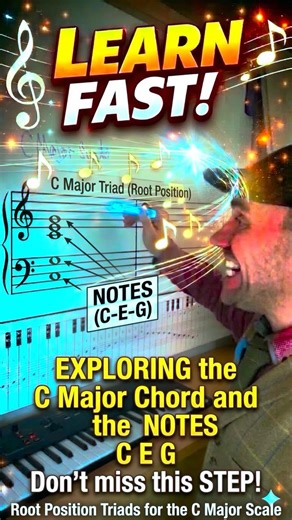 How to PLAY the C Major Chord and the NOTES C E G | Don’t miss this STEP!