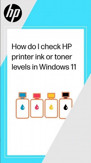 How do I check HP printer ink or toner levels in Windows 11 #shorts