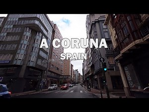A Coruna, Spain - Driving Tour 4K