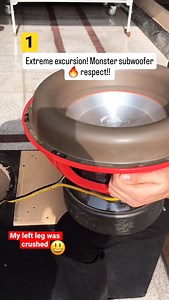 Extreme excursion! Monster subwoofer🔥respect!! #shorts #bass #speaker #shorts | Russian Sound Kenya