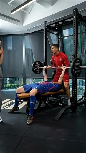 Messi & Ronaldo Gym Gone Wrong 💀