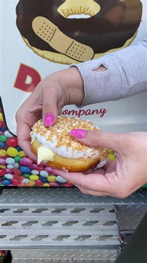 We have an entire section dedicated to filled donuts!! Including coconut cream, coconut key lime, bavarian cream, strawberry, raspberry, banana, chocolate coconut, lemon, cherry, apple, nutella, keylime and more!! | Hurts Donut - Springfield MO