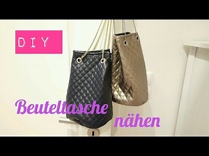 DIY Beuteltasche/Bucket Bag selber nähen|DIY Kajuete
