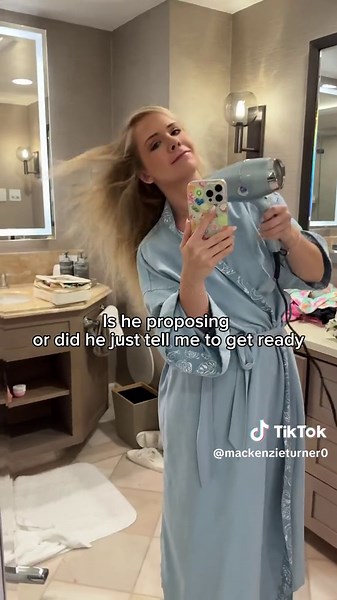 Is he proposing or…