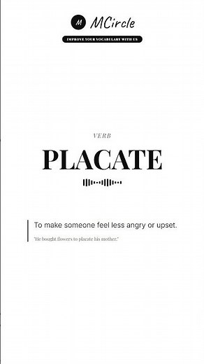 Learn English: What is Placate? | Vocabulary Shorts