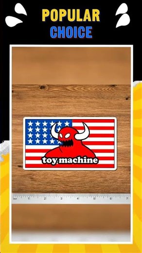 Toy Machine USA Flag Devil Sticker 2-Pack 5.5" Skateboard Vinyl Decal