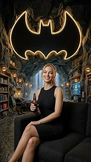 Nobody Knew I Was Building This Underground Batcave #secret #batcave #insane