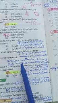 S.Q 10 chemistry CH 15 Stoichiometry Solved Exercise Short Question