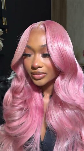 Not just pink — it’s PINK with capital volume and cuteness! 💖📈 #allovehair #wigs