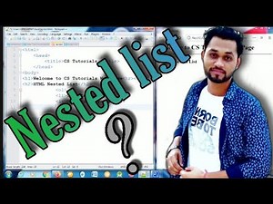 How to create nested list | HTML | hindi
