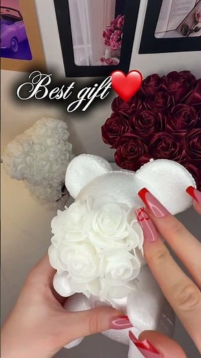 Valentine’s Day gift 🎁 #valentinesdaygift #valentinesday #flowerbear ￼