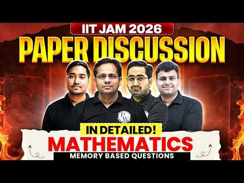 IIT JAM 2026 Mathematics Paper Discussion | Memory Based Questions Analysis | PW IIT JAM