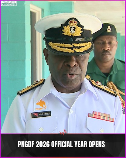 #LocalNews The Papua New Guinea Defence Force opened its 2026 working year today with a flag-raising ceremony and mini parade at Murray Barracks in Port Moresby. Chief of Defence Rear Admiral Philip Polewara officiated, marking the start of official duties after the festive break. He outlined key priorities for 2026, including advancing work on the proposed Defence Act and the restructuring of the force. #PNGDefenceForce #PNGDFYearOpening #RearAdmiralPhilipPolewara #PapuaNewGuinea #TVWANNews | T