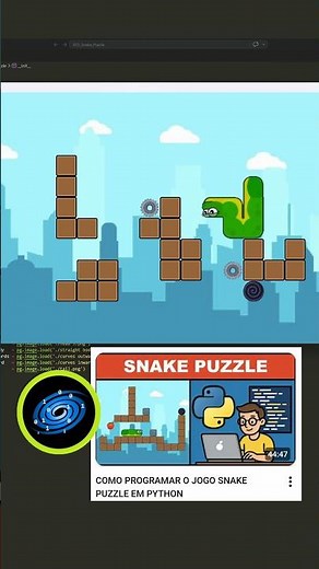 Learn how to program the Snake Puzzle game in Python #python #pygame #gamedev #learnprogramming