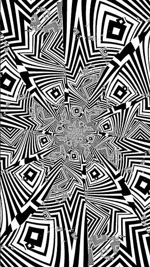 Black & White Abyss | Hypnotic Drift Through Psychedelic Geometry