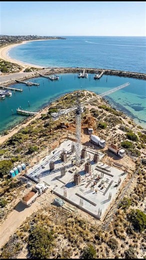 From Empty Coast to Luxury Marina Clubhouse | Ultimate Construction Timelapse 🏗️🌊