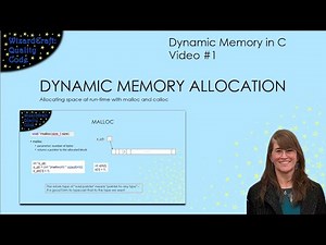 Using malloc(), calloc() and free() to manage memory in C (Dynamic Memory in C: Video #1)
