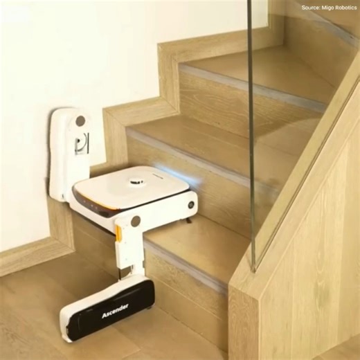 60K views · 528 reactions | Make cleaning a breeze with the Ascender from MIGO Robotics.  Effortlessly clean up to 5380 sq. ft. on a single charge and enjoy spotless floors every time. #technology #robotics #vacuum | Thesuperboo | Facebook