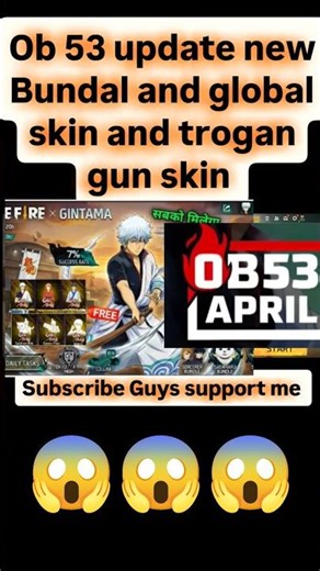 ob53 update firee fire 2026 april 8#update #noads #smokebreak #alert #notify