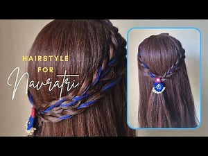 "Navratri 2025 Hairstyle Tutorial 💃 | Garba Look Vlog | Trendy Festive Hair 🌸" #viral #Navratri