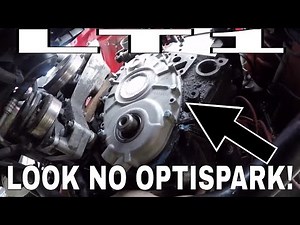 LT1 411 LS1 pcm swap part 3 Timing cover reluctor wheel install