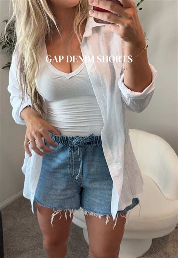 GAP Denim Shorts Review: Comfy Jean Shorts That Fit Thighs Well