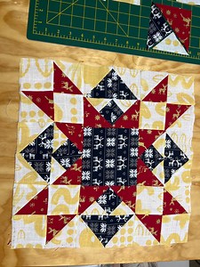 Christmas Star Quilt Block einfache Schritt für Schritt Anleitung YouTube Video Tutorial sofort PDF - Etsy.de