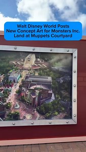 Decorations showing guests what’s to come for Grand Avenue at Disney’s Hollywood Studios have been added to the construction walls around the former Muppets Courtyard. The concept art on the walls is slightly different from the art revealed initially in 2024, most prominently with a new theater name for the space where MuppetVision 3-D formerly stood. For a full breakdown of the concept art changes and all things Monstropolis, read our articles on WDWNT.com! • #disneyparks #waltdisneyworld #disn