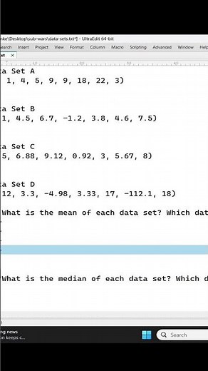 Using Desmos to Find the Mean #maths #mean #statistics #desmos #data #education #mathproblems