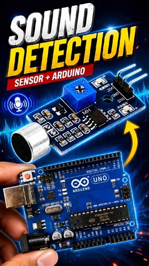 How to make sound detection project with ardino 🔊😲 #shorts #soundsensor #viral #arduino