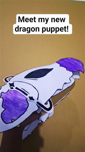 1st time making a dragon puppet, what should i name it? #dragonpuppets