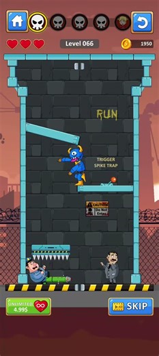 Blue Monster Pin Lvl 66 gameplay (iOS Android)