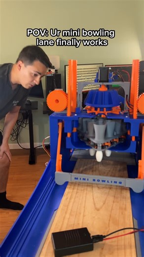 Danny Lum | Putting everything together and IT FINALLY WORKS!! #engineering #bowling #3dprinting #mechanicalengineering #stem #robotics | Instagram