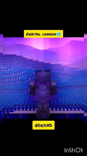 Orbital cannon 🥶 #shorts #minecraft #viral