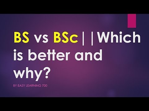 BS vs BSc||Which is better and why?