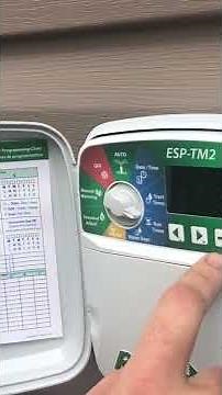 How To Set Up Your Rain Bird Timer For Sprinklers