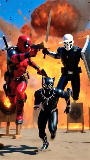 Deadpool vs Taskmaster + Black Panther #music #marvel #phonkagressive #blackpanthermarvel #blackpant
