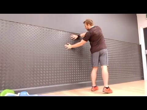 Twisting Wall Stretch (Cure Lower Back Pain & Sciatica)
