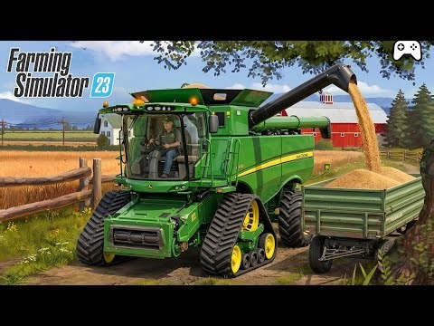 Fs 23 Wheat 🌾 Harvesting With New John Deere ! Farming Simulator 23 ! Timelapse #fs23