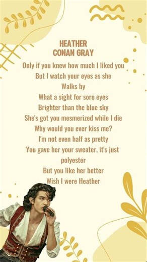 Heather - Conan Gray (lyrics)