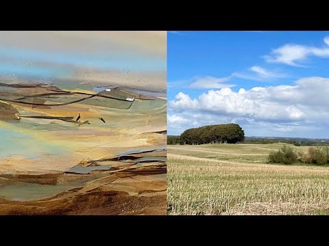 The Key to Loose Abstract Landscapes - Simplify with Shapes