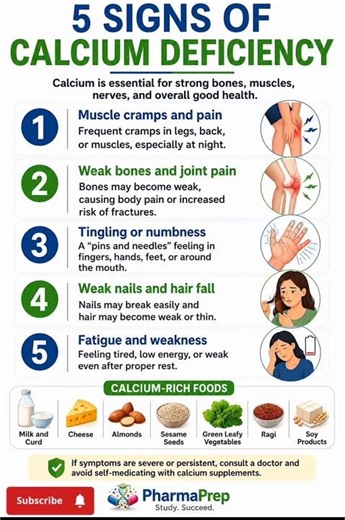 5 Warning Signs of Calcium Deficiency | PharmaPrep