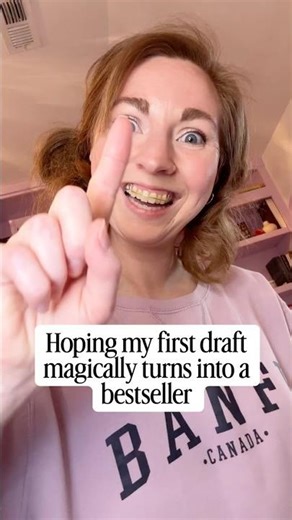 Hoping my first draft magically turns into a bestseller #books #booktok #author
