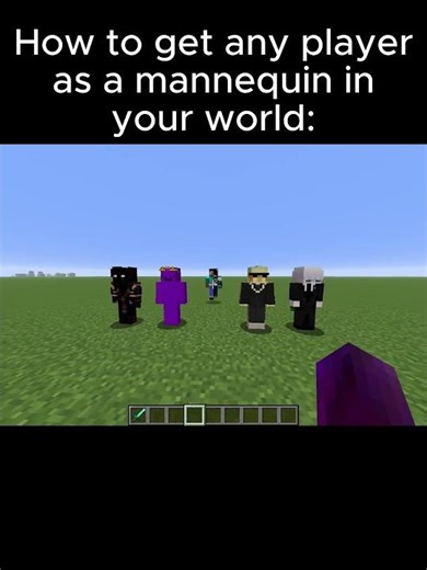 How to get anyone as a mannequin in Minecraft: