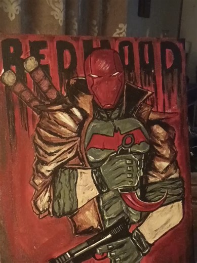 Red Hood canvas #redhood #robin #dc #dccomics #fanart | Robin
