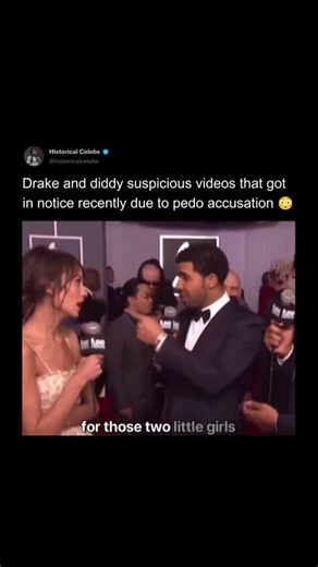 Celeb history | Past & Facts on Instagram: "Videos involving Drake and Diddy have often sparked speculation and controversy, leading people to question their actions or behavior. Whether it’s through viral clips or interactions that some viewers interpret inappropriately, certain videos have fueled rumors and made fans scrutinize the intentions of these celebrities. In some cases, footage has been taken out of context or edited to create sensational narratives, adding to the confusion. This has 