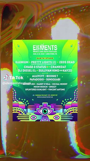 Earth Stage Lineup Announced for Elements 2025