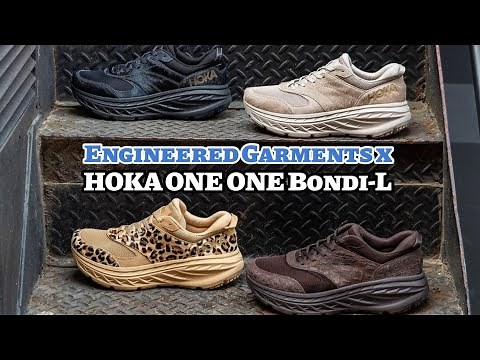 Engineered Garments x HOKA ONE ONE Bondi-L DETAILED LOOK and Release Update