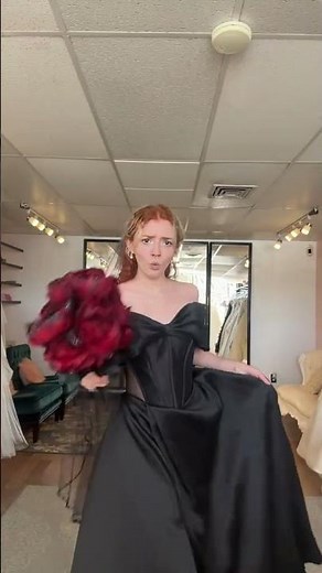 Wait until the end to see this STUNNING black wedding dress!! Would you wear this at your wedding?